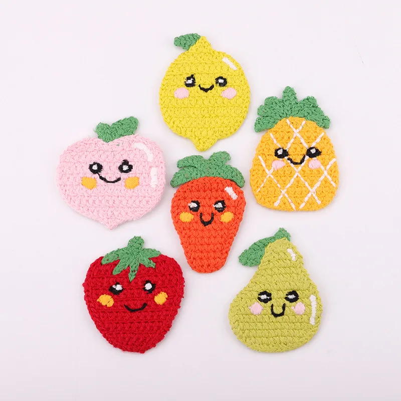 7 PCS Sweet hairpin accessories fruit wool knitted cloth stickers clothing decoration without glue can sew embroidery
7 PCS Sweet hairpin accessories fruit wool knitted cloth stickers clothing decoration without glue can sew embroidery
