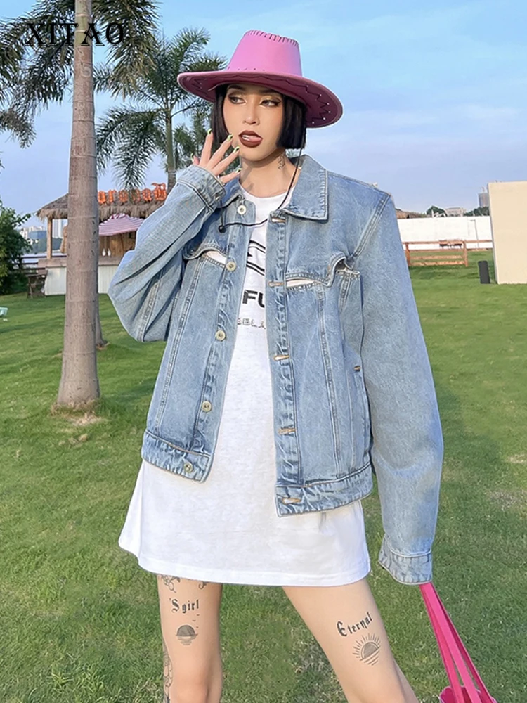 XITAO Single Breasted Jacket Women Korea Summer New Personality Fashion Loose Turn-down Collar Full Sleeve Jacket WMD7291
XITAO Single Breasted Jacket Women Korea Summer New Personality Fashion Loose Turn-down Collar Full Sleeve Jacket WMD7291