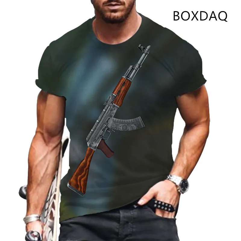 2022 New Men TShirt Short Sleeve O-Neck Loose Tops Oversized 2XS-6XL Harajuku All-match Tops 3D Pistol Daily Casual Funny TShirt
2022 New Men TShirt Short Sleeve O-Neck Loose Tops Oversized 2XS-6XL Harajuku All-match Tops 3D Pistol Daily Casual Funny TShirt