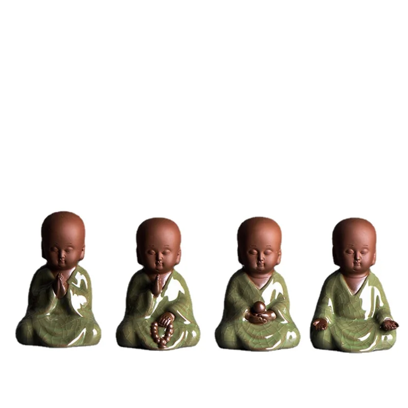 Monk Buddha Statue Ceramic buddhist Figurines Zen Little TeaPet porcelain kiln Products Home decoration
Monk Buddha Statue Ceramic buddhist Figurines Zen Little TeaPet porcelain kiln Products Home decoration