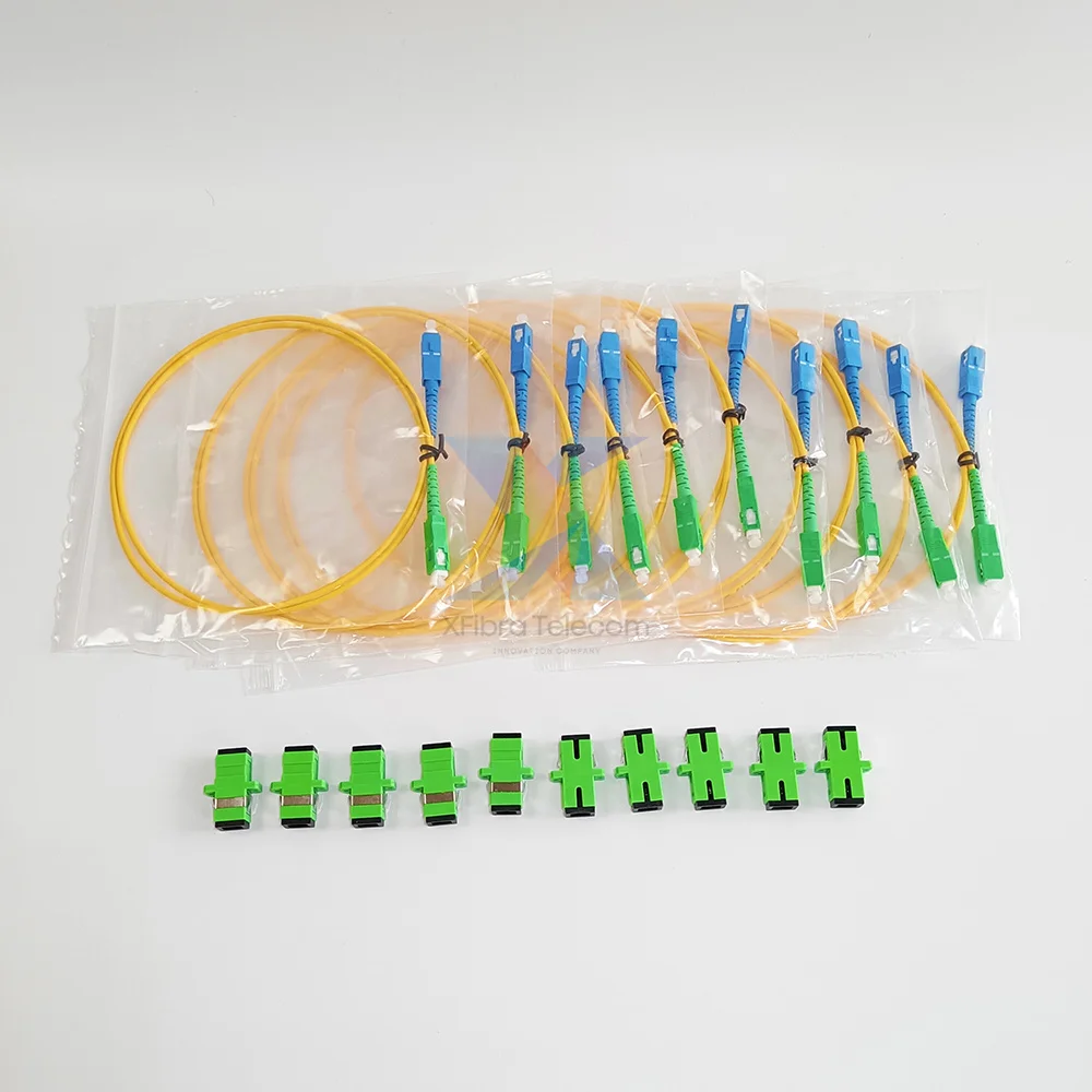 Подключение универсальное SC/UPC-SC/APC 0,5 m Jumper + APC Adapter Suit ONU SC UPC к APC Adapter Cable ONT NU, 10 шт.
Подключение универсальное SC/UPC-SC/APC 0,5 m Jumper + APC Adapter Suit ONU SC UPC к APC Adapter Cable ONT NU, 10 шт.