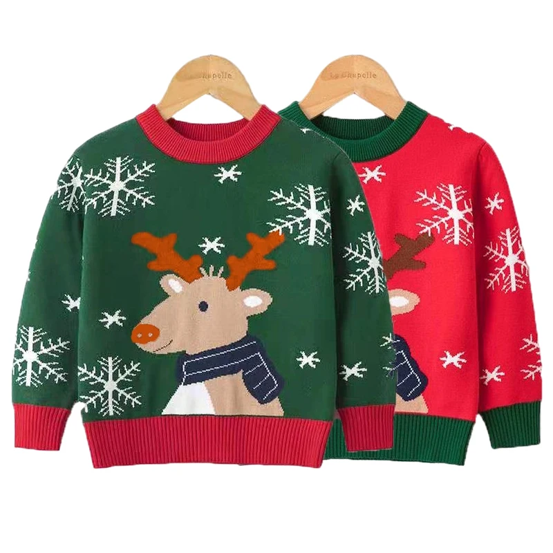 Свитера для маленьких мальчиков и девочек, одежда для малышей с длинным рукавом, вязаный пуловер с рождественским оленем, топы, детское хлоп... 
Свитера для маленьких мальчиков и девочек, одежда для малышей с длинным рукавом, вязаный пуловер с рождественским оленем, топы, детское хлоп...