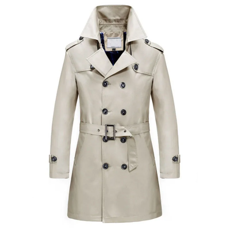 Mens Men's New Windbreaker Clothing Masculino Business Trench Anti-wrinkle Thin Spring Double-breasted Mens Autumn Coat Long
Mens Men's New Windbreaker Clothing Masculino Business Trench Anti-wrinkle Thin Spring Double-breasted Mens Autumn Coat Long