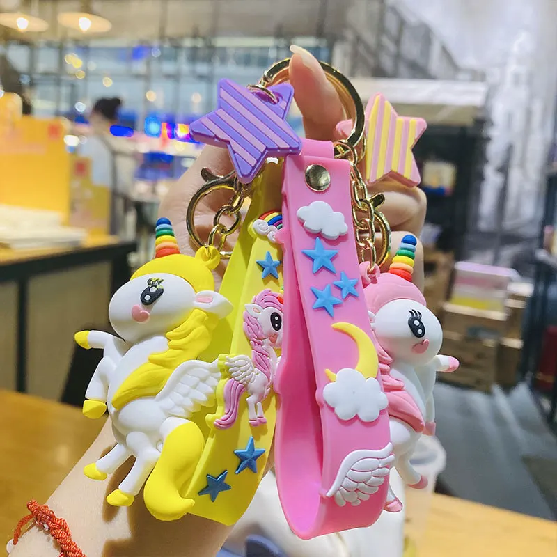 WANGAIYAO new fashion creative fantasy rainbow unicorn keychain pendant couple cartoon cute pony bag car ornament gift
WANGAIYAO new fashion creative fantasy rainbow unicorn keychain pendant couple cartoon cute pony bag car ornament gift