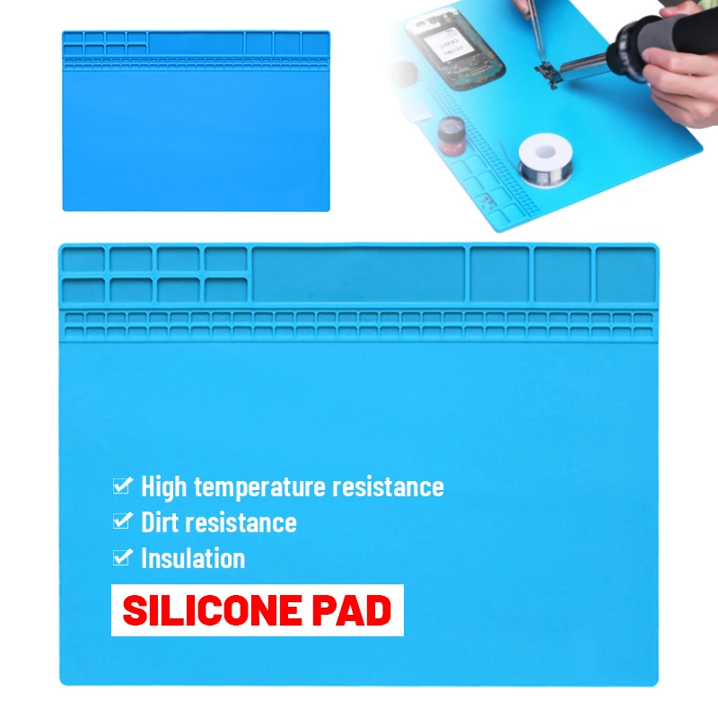 405X305mm Heat Insulation Repair Pad Soldering Work Station Mat Computer Phone Repair Tool Heatresistant Maintenance Platform
405X305mm Heat Insulation Repair Pad Soldering Work Station Mat Computer Phone Repair Tool Heatresistant Maintenance Platform