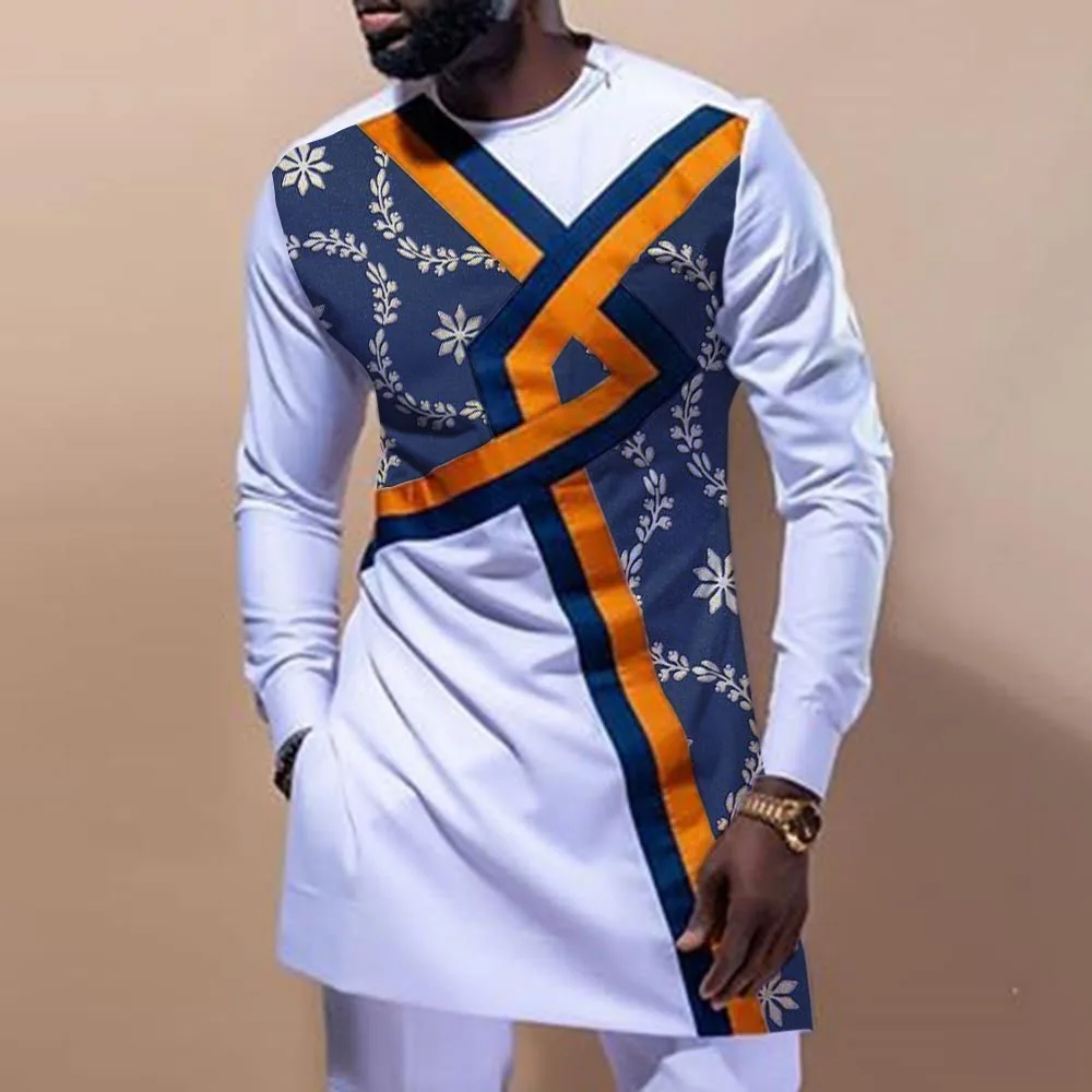 Men's T-shirt Muslim Fashion White Long Sleeve Print Dashiki Tshirt African Clothes Spring Slim Fit Chilaba Male Casual Shirt
Men's T-shirt Muslim Fashion White Long Sleeve Print Dashiki Tshirt African Clothes Spring Slim Fit Chilaba Male Casual Shirt
