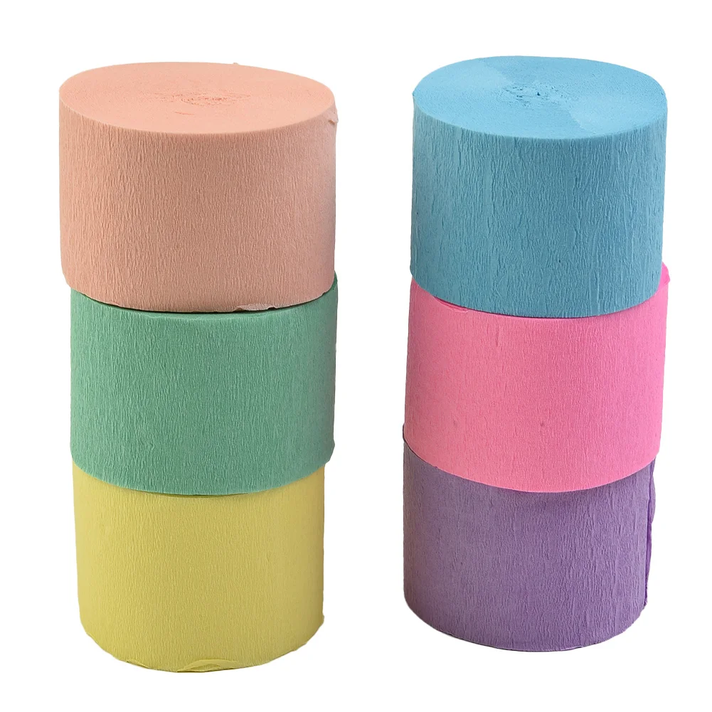 217ft Colored Crepe Paper Roll Crinkled DIY Halloween Origami Birthday Party Wedding Baby Shower Backdrop Decoration Crepe Paper
217ft Colored Crepe Paper Roll Crinkled DIY Halloween Origami Birthday Party Wedding Baby Shower Backdrop Decoration Crepe Paper