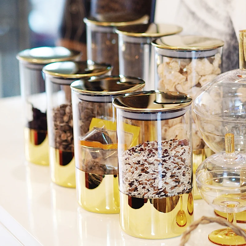 Household glass sealed jar with lid transparent kitchen storage tank moisture-proof food storage tank tea storage box
Household glass sealed jar with lid transparent kitchen storage tank moisture-proof food storage tank tea storage box