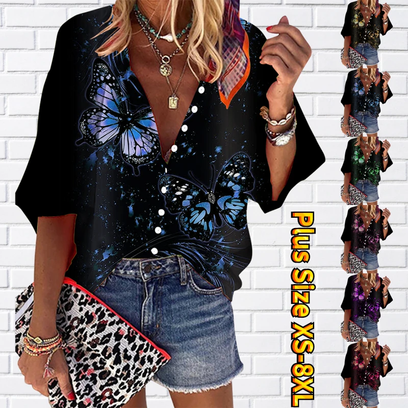 Women's Fashion Office V-Neck Shirts Women's Button-Front Short Sleeve Summer Style Chic Shirts for Work & Play Short Sleeve
Women's Fashion Office V-Neck Shirts Women's Button-Front Short Sleeve Summer Style Chic Shirts for Work & Play Short Sleeve