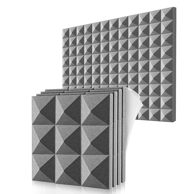 12 Pack Acoustic Foam Panels,Self-Adhesive Sound Proof Foam Panels,for Wall Decor,Music Studio Bedroom Home,5X30X30cm
12 Pack Acoustic Foam Panels,Self-Adhesive Sound Proof Foam Panels,for Wall Decor,Music Studio Bedroom Home,5X30X30cm