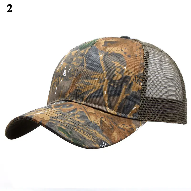Summer Camo Baseball Cap Men Women Tactical Camouflage Snapback Fishing Breathable Mesh Hat High Quality Windproof Sun Cap
Summer Camo Baseball Cap Men Women Tactical Camouflage Snapback Fishing Breathable Mesh Hat High Quality Windproof Sun Cap