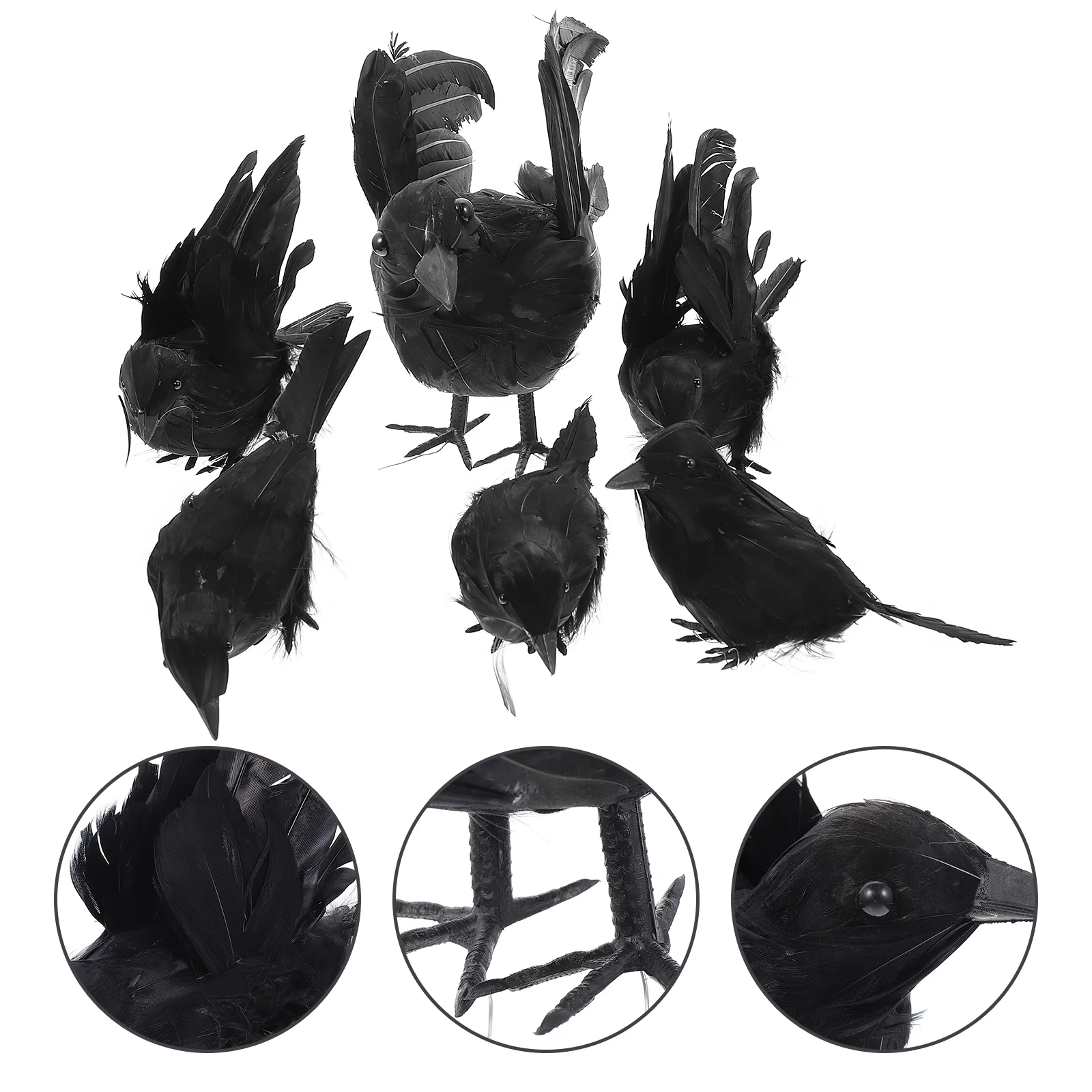 Crowblack Crows Realistic Feathered Ravens Bird Artificial Decorations Birds Figurine Decor Supplies Fake Party Prop Ornament
Crowblack Crows Realistic Feathered Ravens Bird Artificial Decorations Birds Figurine Decor Supplies Fake Party Prop Ornament