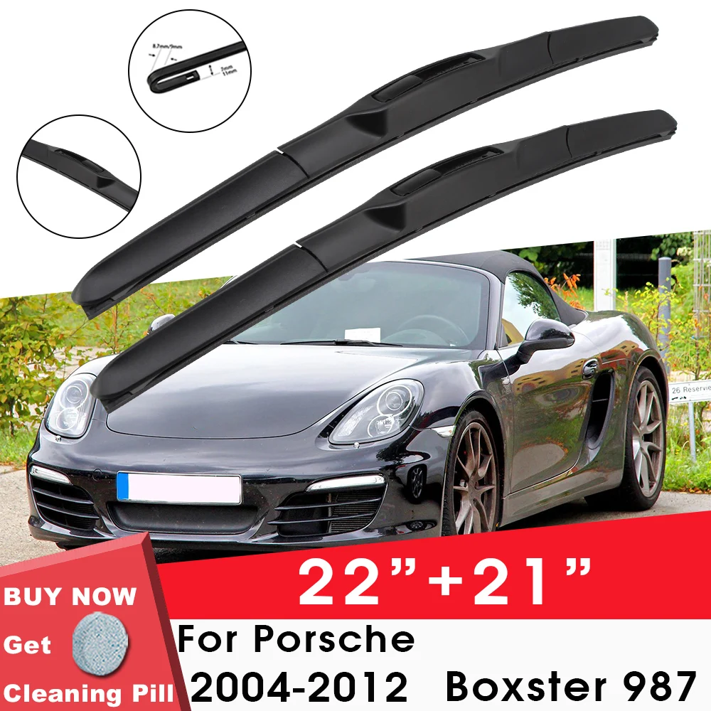 Car Wiper Blade Front Window Windshield Rubber Wiper For Porsche Boxster 987 2004-2012 22"+21" LHD RHD Car Accessories
Car Wiper Blade Front Window Windshield Rubber Wiper For Porsche Boxster 987 2004-2012 22"+21" LHD RHD Car Accessories