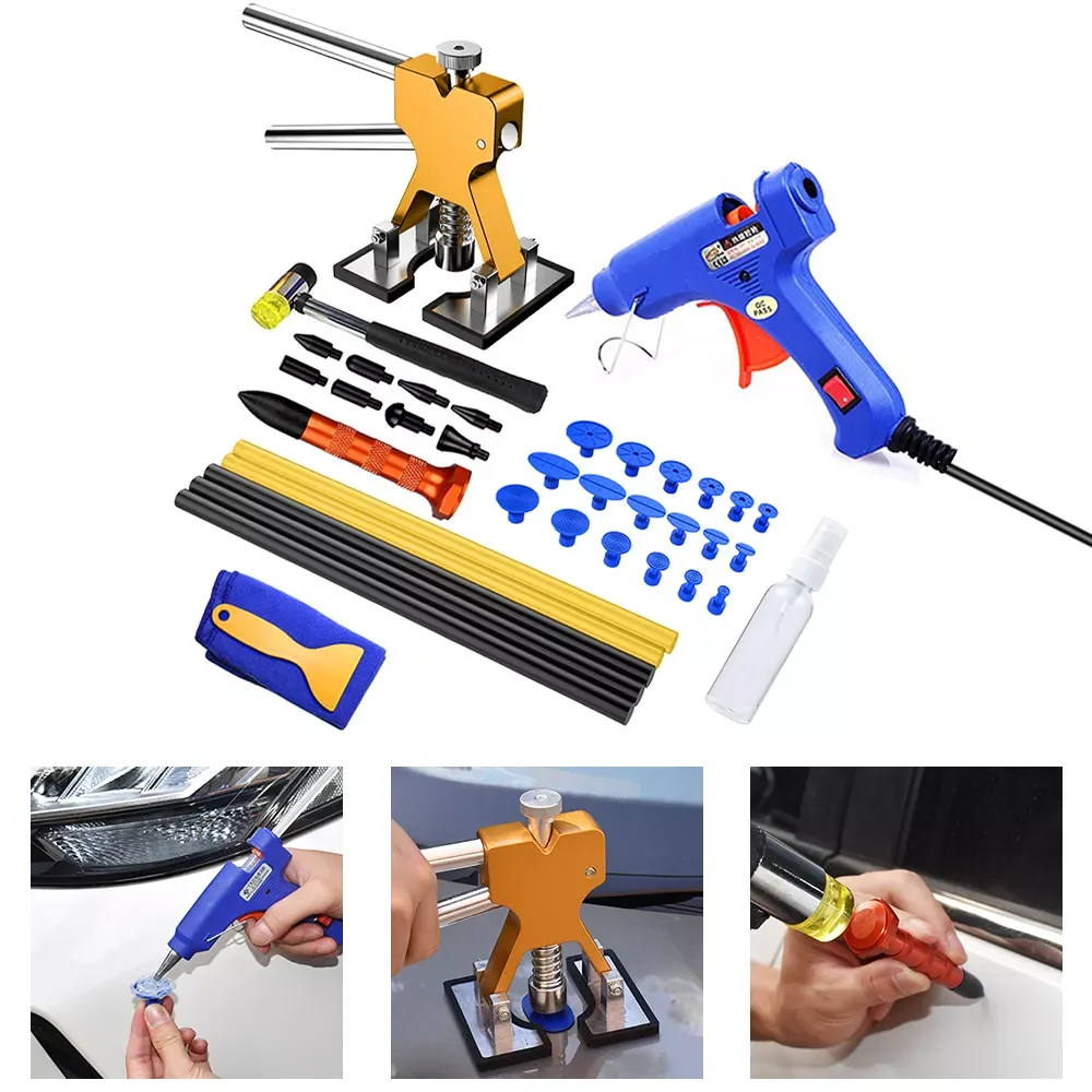 Paintless Dent Repair Kits Car Dent Puller With Bridge Dent Puller Kit For Automobile Body Motorcycle Sheet Metal Repair
Paintless Dent Repair Kits Car Dent Puller With Bridge Dent Puller Kit For Automobile Body Motorcycle Sheet Metal Repair