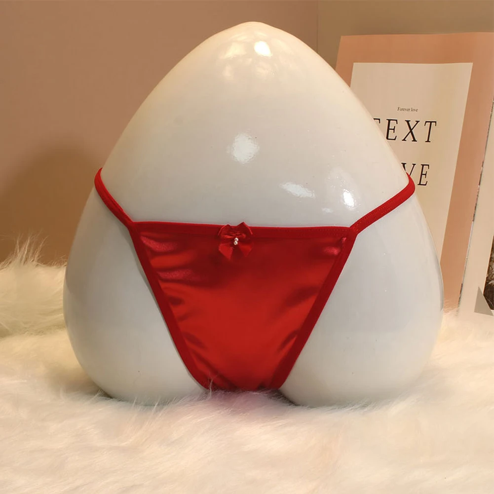 Women Smooth Satin Silky G-string Underpants Comfortable Soft Thong Panties Lingerie Bow Sweet T-back Knickers Sexy Underwear
Women Smooth Satin Silky G-string Underpants Comfortable Soft Thong Panties Lingerie Bow Sweet T-back Knickers Sexy Underwear