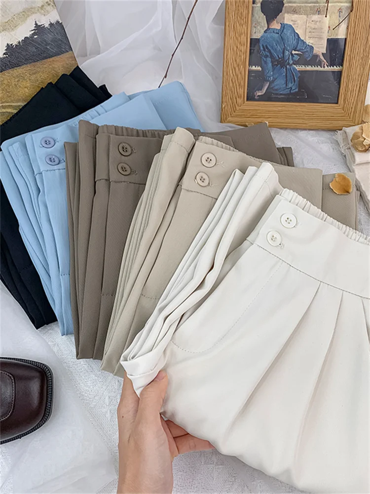 Office Lady Pants Women Streetwear Clothes Trousers Korean Fashion Style Elegant Black Straight Suit Pants 2023 White
Office Lady Pants Women Streetwear Clothes Trousers Korean Fashion Style Elegant Black Straight Suit Pants 2023 White