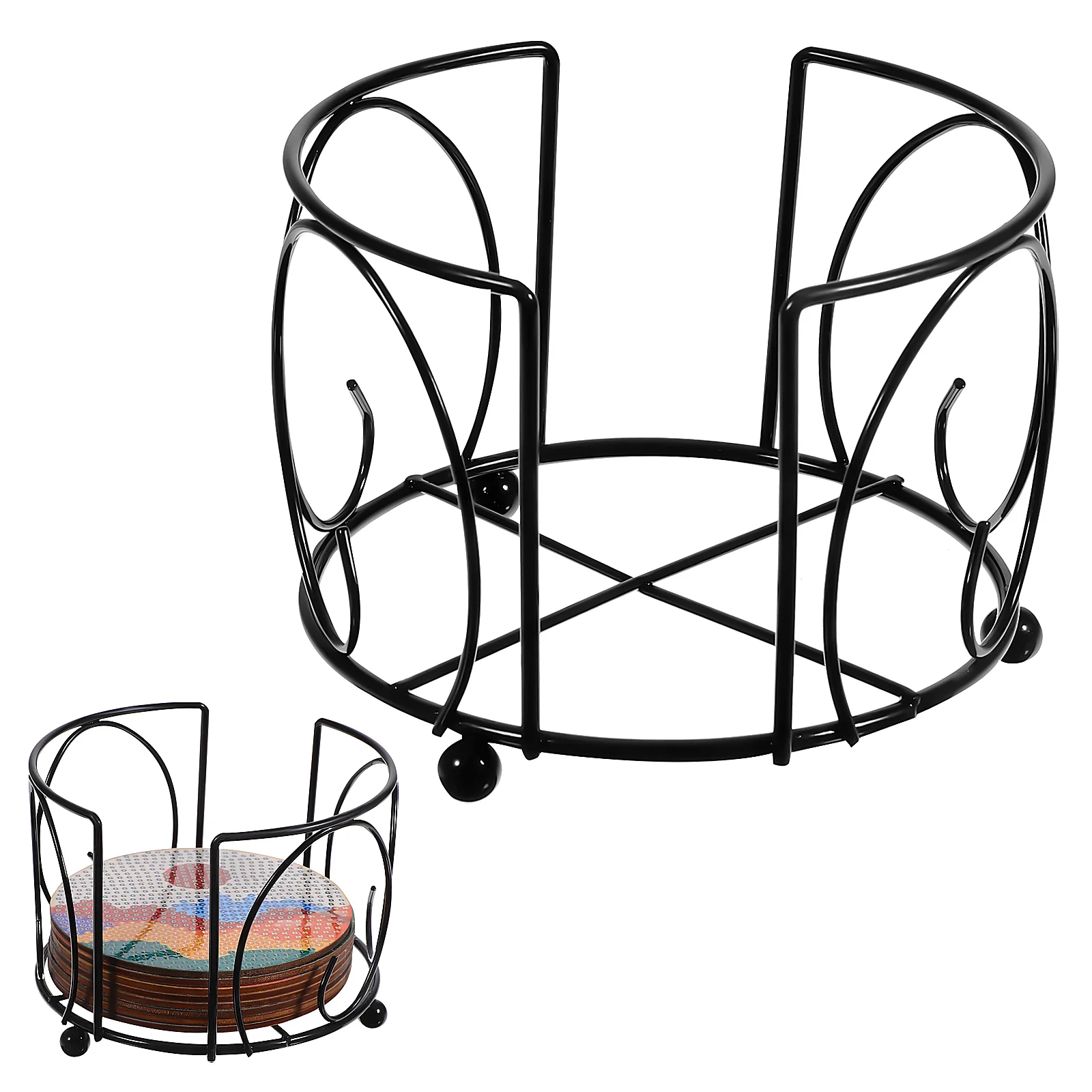 Ceramic Coaster Iron Frame Metal Holder Round Without Coasters Rack Storage Drink 
Ceramic Coaster Iron Frame Metal Holder Round Without Coasters Rack Storage Drink
