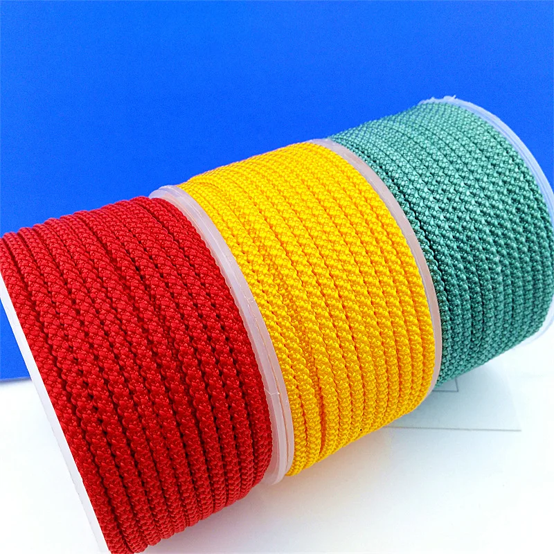 3mm Round Nylon thread RopeHand-woven necklace pendant lanyard line pineapple rope free-knit homemade rope
3mm Round Nylon thread RopeHand-woven necklace pendant lanyard line pineapple rope free-knit homemade rope