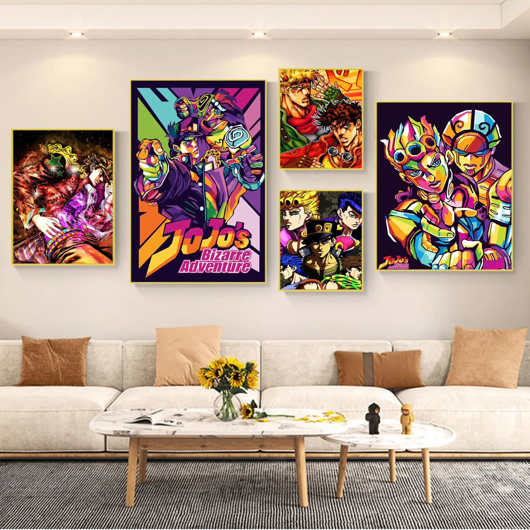 Anime JoJo's Bizarre Adventure Classic Movie Posters Fancy Wall Sticker For Living Room Bar Decoration Wall Decor
Anime JoJo's Bizarre Adventure Classic Movie Posters Fancy Wall Sticker For Living Room Bar Decoration Wall Decor