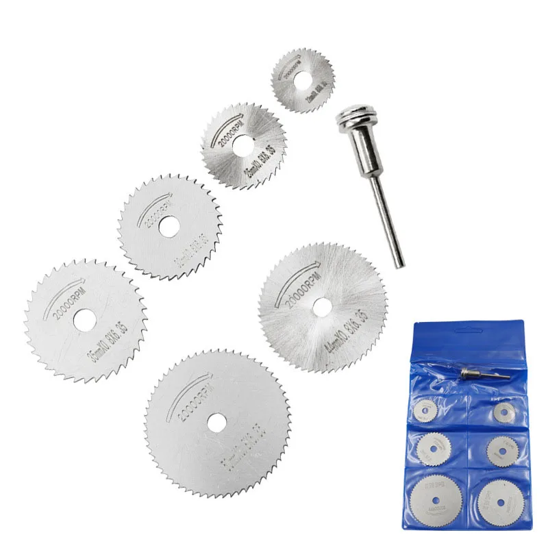 7PCS Metal Blade Shank Multi Size Mini Saw Blades 22mm-50mm Circular Saw Disc Wheel High Speed Steel Sharp Serrated Cutting Tool
7PCS Metal Blade Shank Multi Size Mini Saw Blades 22mm-50mm Circular Saw Disc Wheel High Speed Steel Sharp Serrated Cutting Tool