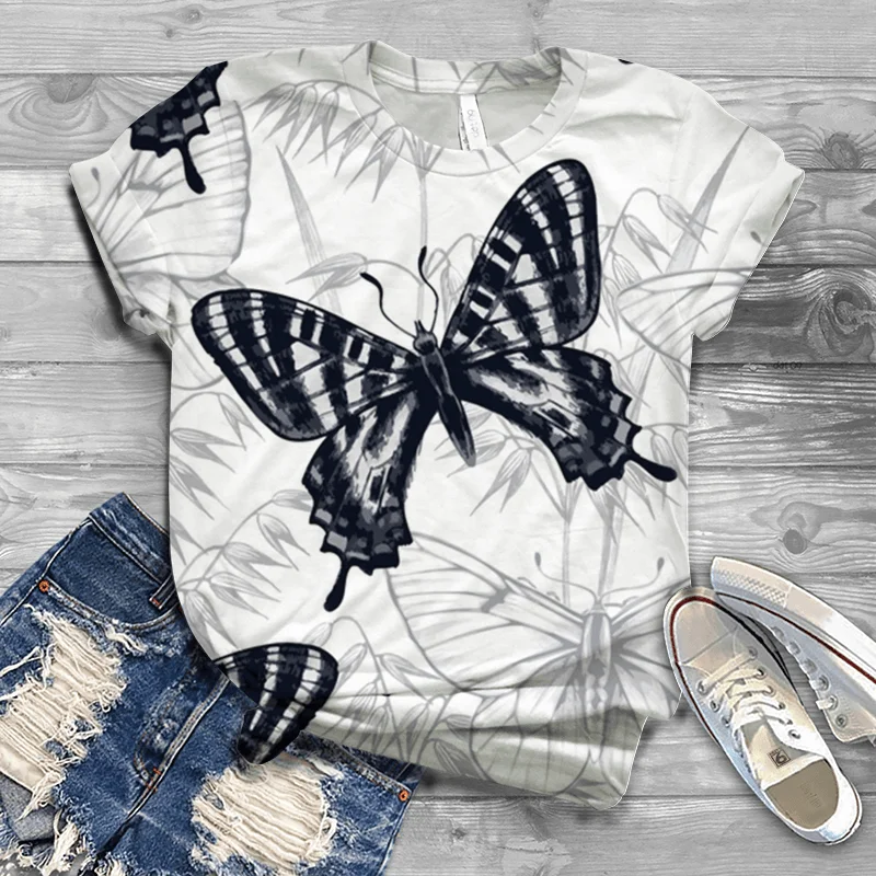 2022 Summer Fashion 3d Butterfly Print Men's and Women's T-shirt Short-sleeved T-shirt S-6XL
2022 Summer Fashion 3d Butterfly Print Men's and Women's T-shirt Short-sleeved T-shirt S-6XL