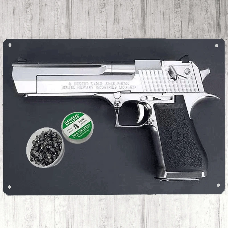 New 2022 Desert Eagle Pistol Classical Scatter Military 9.1Mm Caliber 50Ae 402M/s Pistol Tin Sign 8*6inch
New 2022 Desert Eagle Pistol Classical Scatter Military 9.1Mm Caliber 50Ae 402M/s Pistol Tin Sign 8*6inch