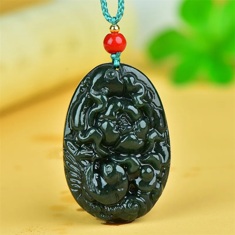 Mai Chuang/He Tian Cyan Jade Peony Blooming Rich Brand Necklace Pendant Fashion Elegant Personality Jewelry MenWomen Couple Gift
Mai Chuang/He Tian Cyan Jade Peony Blooming Rich Brand Necklace Pendant Fashion Elegant Personality Jewelry MenWomen Couple Gift