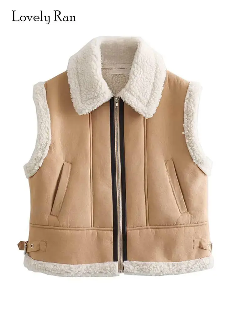 Turn-down Collar Zipper Quilted Spliced Vest Coat For Women Solid Sleeveless Pockets Tunic Thick Warm Highstreet Outerwear 2023
Turn-down Collar Zipper Quilted Spliced Vest Coat For Women Solid Sleeveless Pockets Tunic Thick Warm Highstreet Outerwear 2023