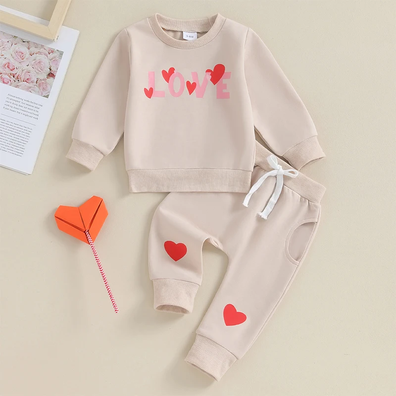 Baby Girl Valentine s Day Outfits Heart Print Long Sleeve Top with Pants Toddler Lovely Fall Clothes Set
Baby Girl Valentine s Day Outfits Heart Print Long Sleeve Top with Pants Toddler Lovely Fall Clothes Set