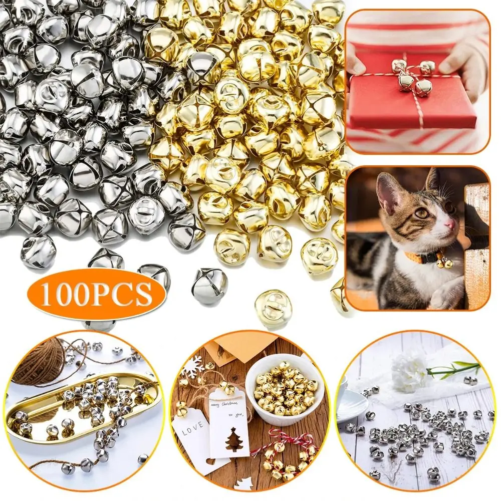 100pcs Gold/Silver Christmas Bells DIY Hanging Pendants Iron Jingle Bells Christmas Tree Ornaments Handmade Bells Pendant
100pcs Gold/Silver Christmas Bells DIY Hanging Pendants Iron Jingle Bells Christmas Tree Ornaments Handmade Bells Pendant