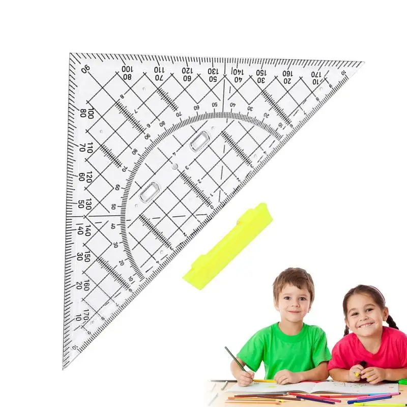 Triangle Drawing Tool 22cm Triangle Geometry School Ruler Drafting Tools Drawing Ruler With Transparent Protractor For Geometry
Triangle Drawing Tool 22cm Triangle Geometry School Ruler Drafting Tools Drawing Ruler With Transparent Protractor For Geometry