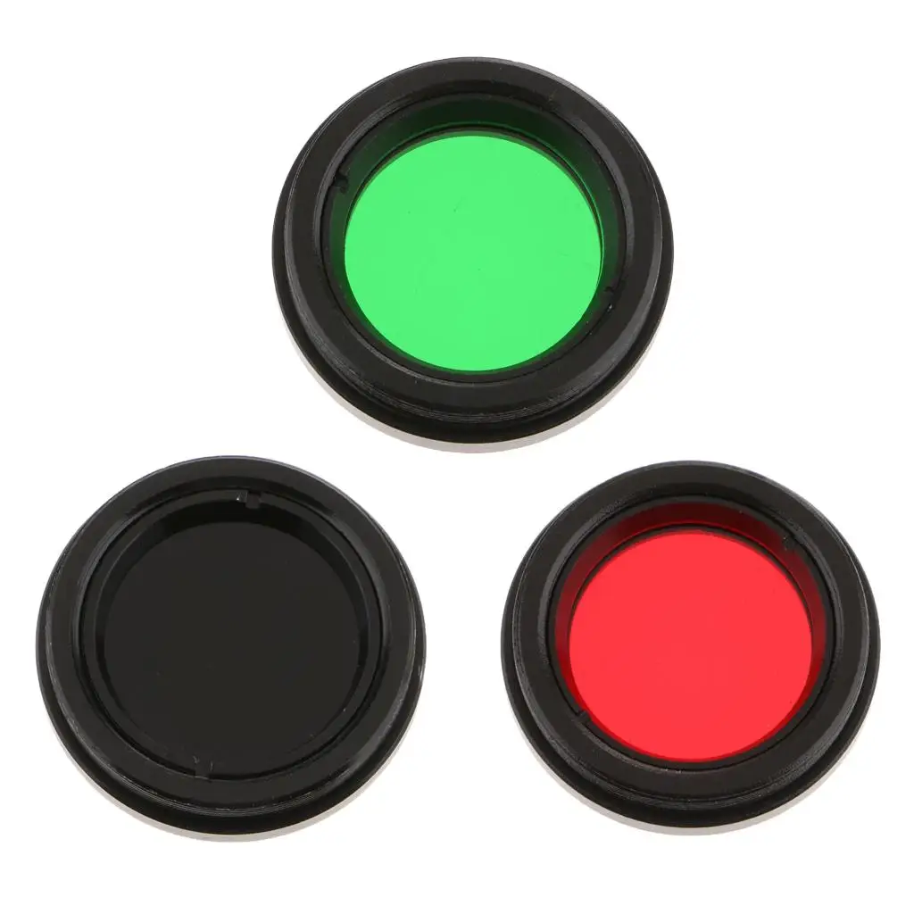 3Pcs Standard inch Color Filter Set for Telescope Eyepiece - Black , Lunar ary Observation
3Pcs Standard inch Color Filter Set for Telescope Eyepiece - Black , Lunar ary Observation