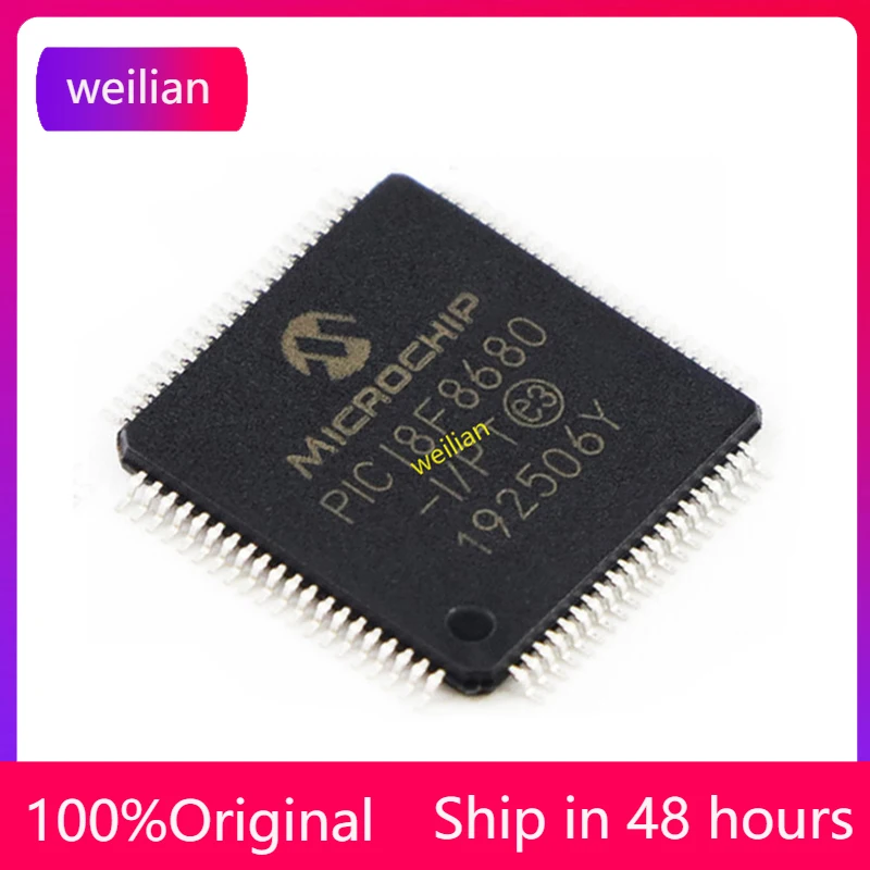 

1-100 PCS PIC18F8680-I/PT PIC18F8680 TQFP-80 Package QFP Microcontroller MCU-MCU Chip IC Brand New Original