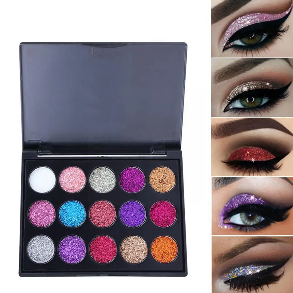15 Colors Eye Shadow Palette Diamond Sequins Eyeshadow Powder Shadow Makeup Glitter Stage Eye Palette Palette Eyeshadow E3C6
15 Colors Eye Shadow Palette Diamond Sequins Eyeshadow Powder Shadow Makeup Glitter Stage Eye Palette Palette Eyeshadow E3C6