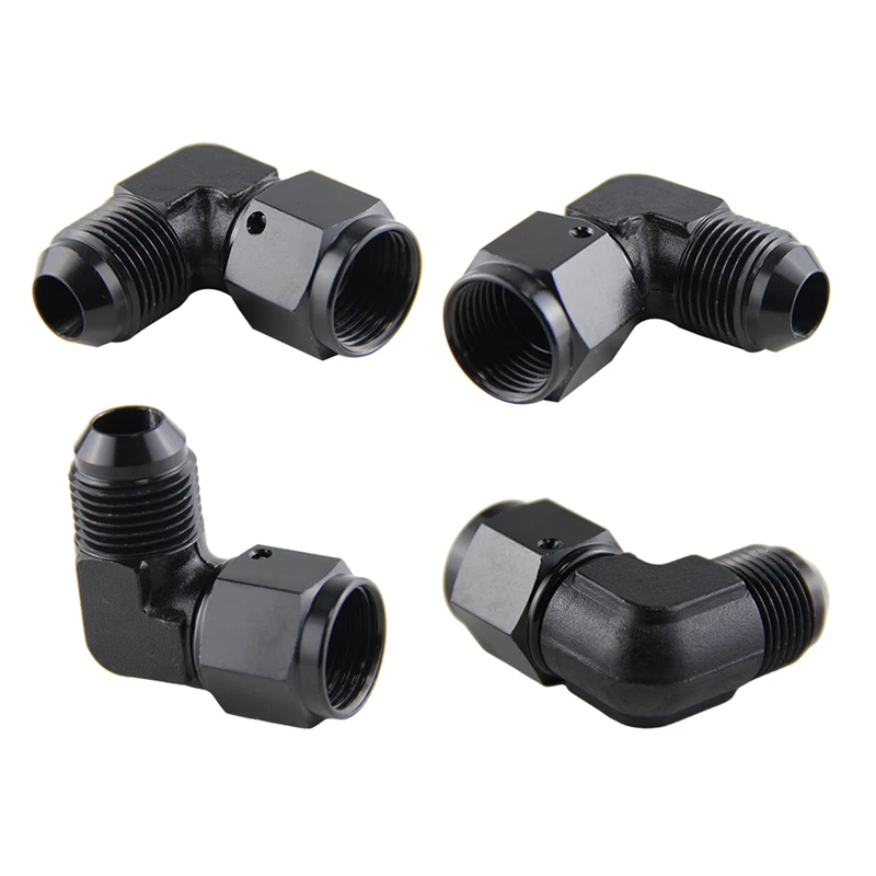 4PCS AN8 Female to 8AN Male Flare 3/4"-16UNF 90 Degree Aluminum Swivel Hose Fitting Adapter
4PCS AN8 Female to 8AN Male Flare 3/4"-16UNF 90 Degree Aluminum Swivel Hose Fitting Adapter