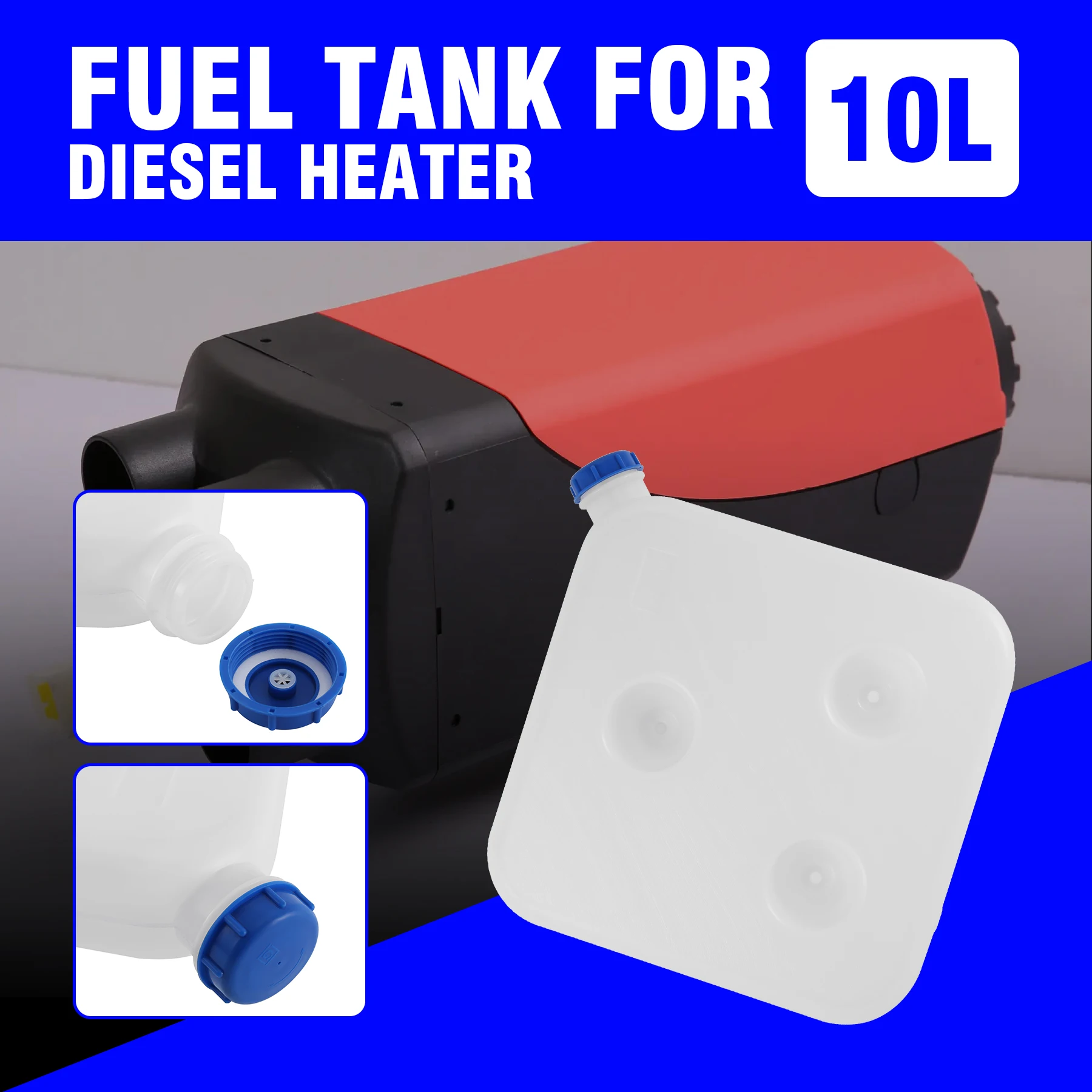 10L Plastic Air Parking Heater Fuel Tank Gasoline Oil Storge for Webasto Eberspacher Truck Caravan
10L Plastic Air Parking Heater Fuel Tank Gasoline Oil Storge for Webasto Eberspacher Truck Caravan