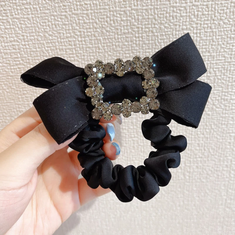 French Retro Hair Tie Bow Rhinestone Head Rope Ins Korea Fabric Hair Accessories for Girls Items Free Shipping Summer Scrunchie
French Retro Hair Tie Bow Rhinestone Head Rope Ins Korea Fabric Hair Accessories for Girls Items Free Shipping Summer Scrunchie