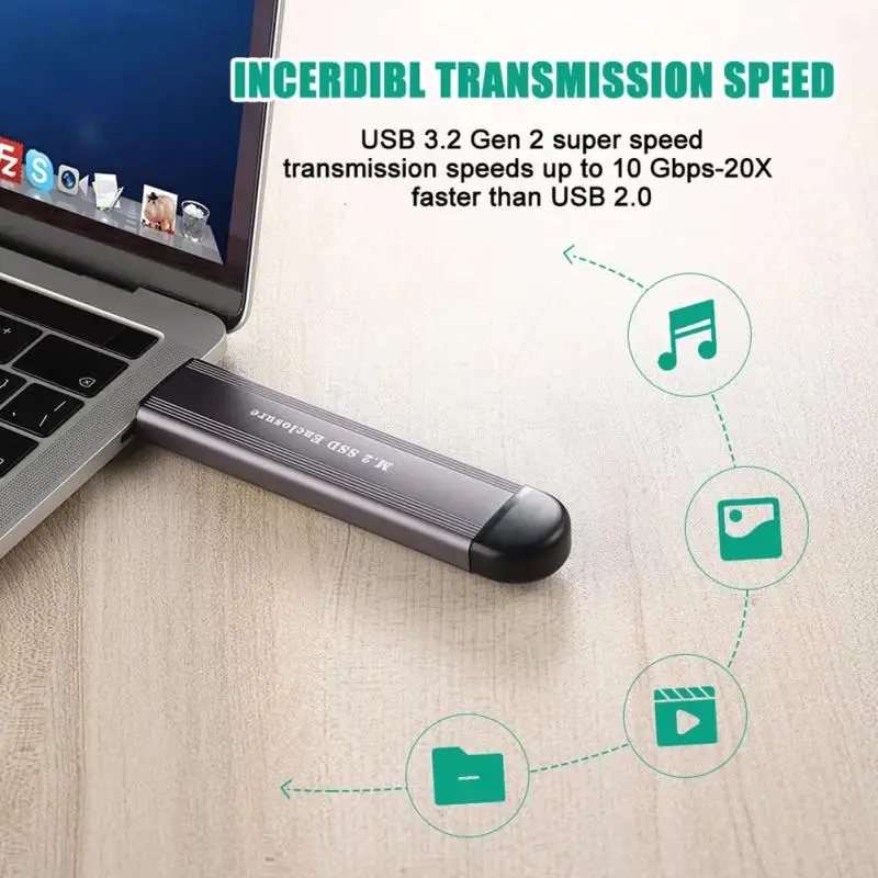M2 SSD Case NVME Enclosure M.2 To USB Type C 3.1 SSD Adapter For NVME PCIE NGFF SATA M/B Key SSD Disk Box M.2 SSD Case Hd NEW
M2 SSD Case NVME Enclosure M.2 To USB Type C 3.1 SSD Adapter For NVME PCIE NGFF SATA M/B Key SSD Disk Box M.2 SSD Case Hd NEW