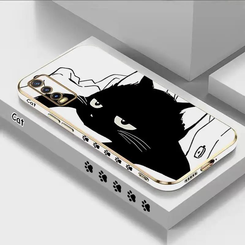 Little Black Cat Luxury Plating Phone Case For VIVO Y20 Y20i Y20S Y30 Y33T Y35 Y76 Y22 Y12S Y15 Y21 V23 V23E V21 Cover
Little Black Cat Luxury Plating Phone Case For VIVO Y20 Y20i Y20S Y30 Y33T Y35 Y76 Y22 Y12S Y15 Y21 V23 V23E V21 Cover