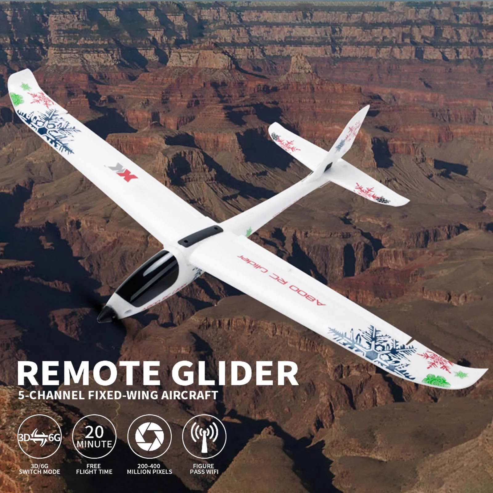 Wltoys XK A800 4CH 3D/6G System RC Flugzeug Fernbedienung Montage Segelflugzeuge mit 2,4G Sender Kompatibel futaba RTF
Wltoys XK A800 4CH 3D/6G System RC Flugzeug Fernbedienung Montage Segelflugzeuge mit 2,4G Sender Kompatibel futaba RTF