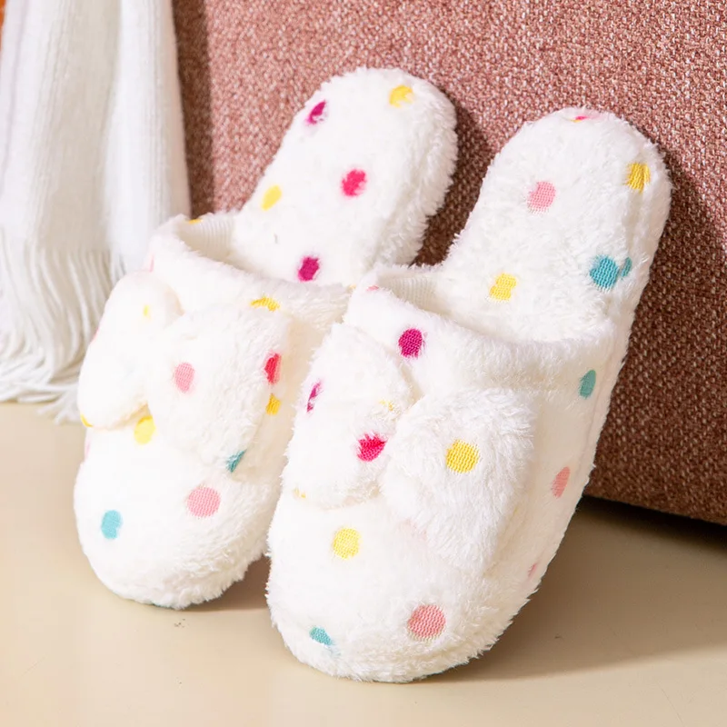Women's winter home slippers cute sweet girl autumn bow warm thick Plush PVC non slip casual shoes soft bedroom floor
Women's winter home slippers cute sweet girl autumn bow warm thick Plush PVC non slip casual shoes soft bedroom floor