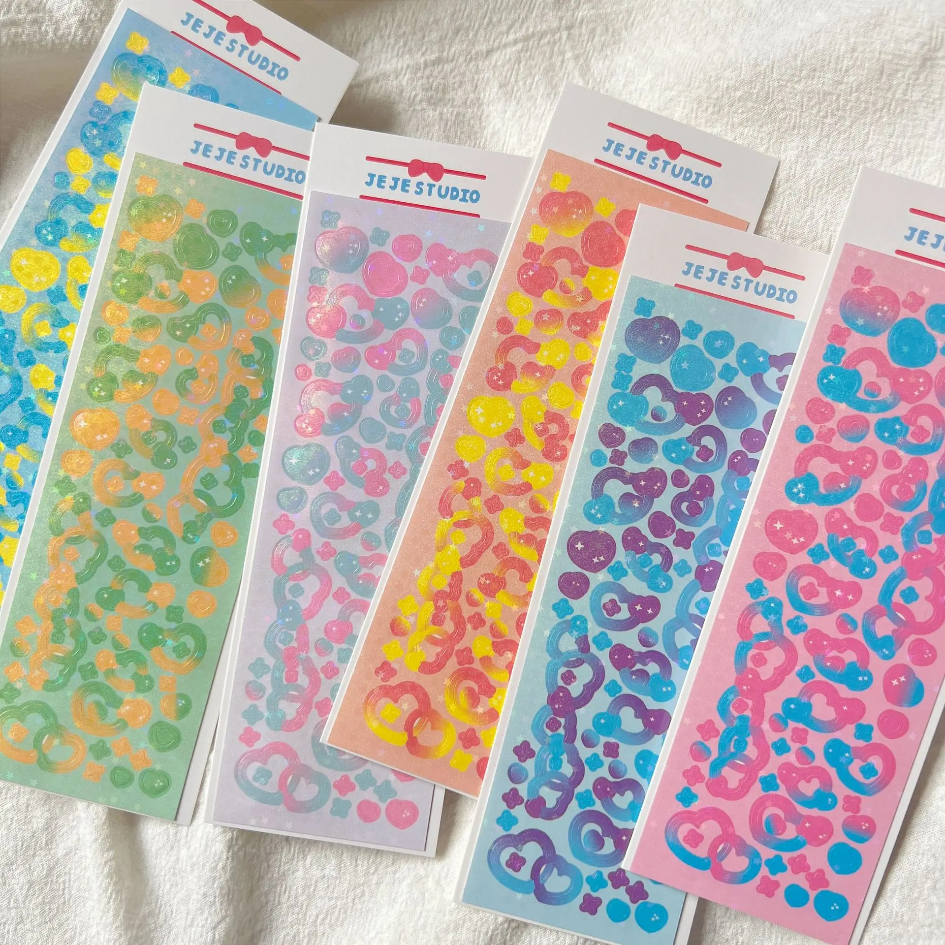 Korean INS Colorful Love Laser Stickers DIY Scrapbooking Idol Card Cut Sticker Happy Planning Stationery Decoration Sticker
Korean INS Colorful Love Laser Stickers DIY Scrapbooking Idol Card Cut Sticker Happy Planning Stationery Decoration Sticker