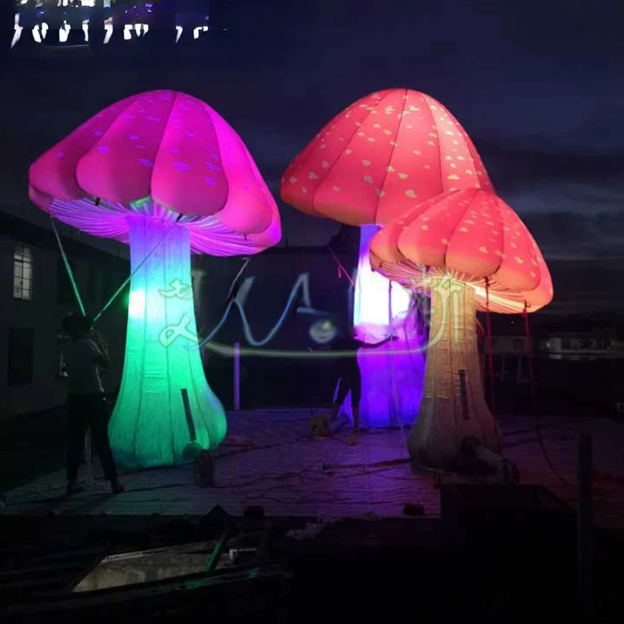 Printed Inflatable Mushroom Plant Model Led Fungus Pestle Replica For Ground Decorations
Printed Inflatable Mushroom Plant Model Led Fungus Pestle Replica For Ground Decorations