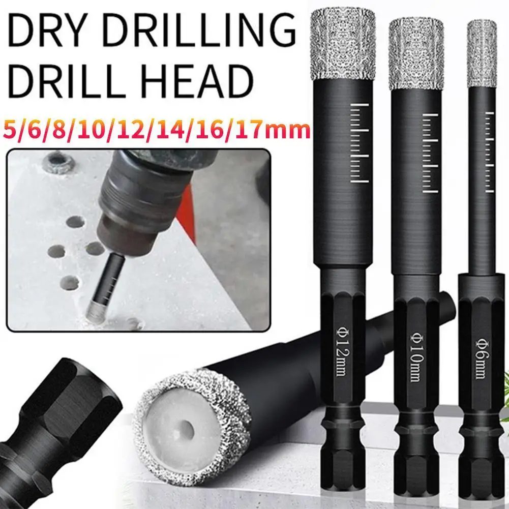 Dry Tile Drill Bits Brazing Dry Tile Drill Bit Marble Granite Vitrified Tile Hole Opener 5mm/6mm/8mm/10mm/12mm/14mm/16mm
Dry Tile Drill Bits Brazing Dry Tile Drill Bit Marble Granite Vitrified Tile Hole Opener 5mm/6mm/8mm/10mm/12mm/14mm/16mm