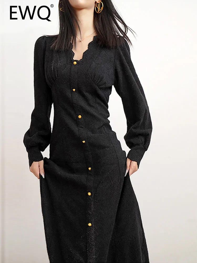 EWQ High End Jacquard Design Elegant Dress Long Women V-neck Single Breasted Cardigan Evening Dresses 2023 Spring New 26D2307
EWQ High End Jacquard Design Elegant Dress Long Women V-neck Single Breasted Cardigan Evening Dresses 2023 Spring New 26D2307