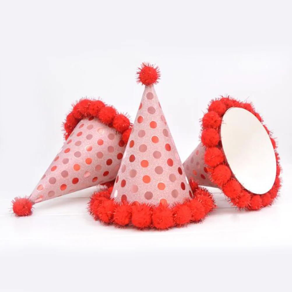 1 pc Birthday Hat Lovely Polka Dot Simple Shiny Party Supplies Costume Accessories Plush Ball Cap for Adults Children
1 pc Birthday Hat Lovely Polka Dot Simple Shiny Party Supplies Costume Accessories Plush Ball Cap for Adults Children