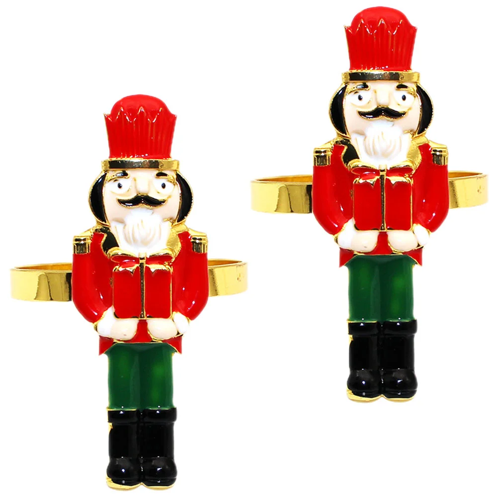 2pcs Nutcracker Napkin Rings Holders Christmas Nutcracker Shaped Napkin Rings Table Accessories
2pcs Nutcracker Napkin Rings Holders Christmas Nutcracker Shaped Napkin Rings Table Accessories