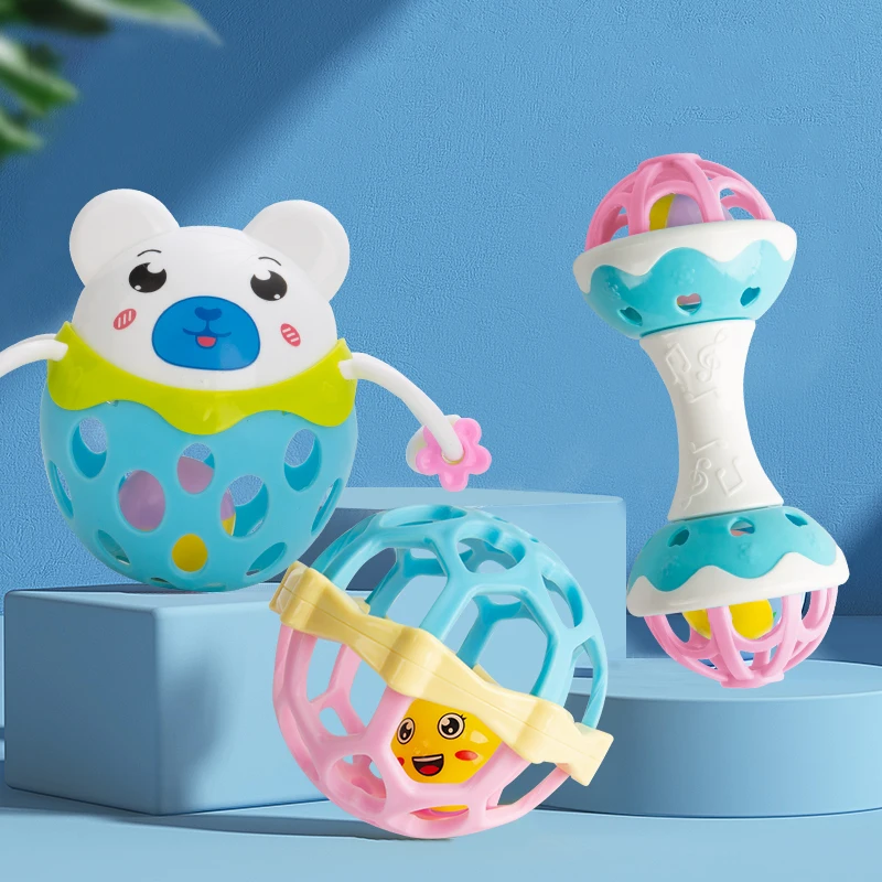 Baby Rattles Toy Soft Rubber Baby Hand Bell Rattles Fitness Grasping Ball Cartoon Children's Exercise Toys Early Education Toys
Baby Rattles Toy Soft Rubber Baby Hand Bell Rattles Fitness Grasping Ball Cartoon Children's Exercise Toys Early Education Toys