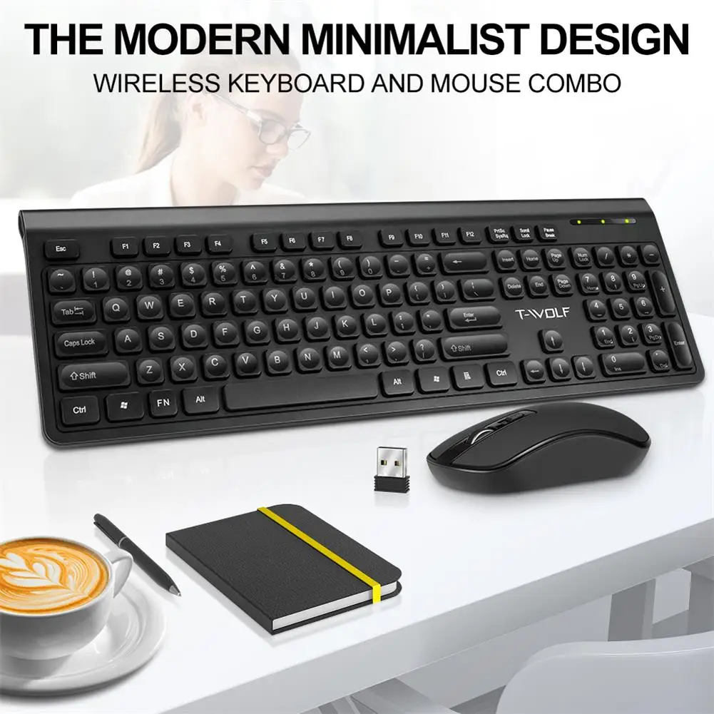TF300 Wireless Keyboard and Mouse Set Slim Mute Mice Laptop Wireless Mouse Keyboard Combos for Home Office Gaming Desktop PC
TF300 Wireless Keyboard and Mouse Set Slim Mute Mice Laptop Wireless Mouse Keyboard Combos for Home Office Gaming Desktop PC