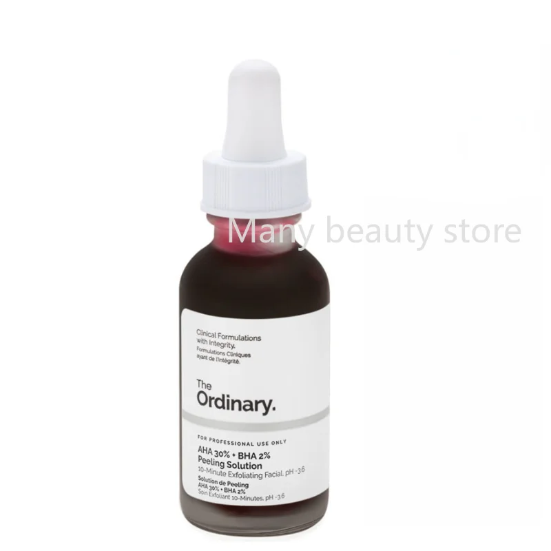 AHA 30% + BHA 2% Fruit Acid Facial Serum 30ML Peeling Solution Exfoliating Acne Treatment Remove Blackhead Oil-control Skin Care
AHA 30% + BHA 2% Fruit Acid Facial Serum 30ML Peeling Solution Exfoliating Acne Treatment Remove Blackhead Oil-control Skin Care